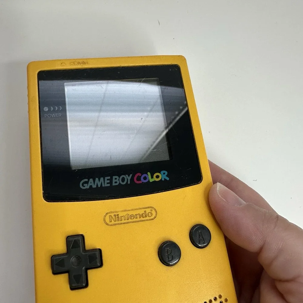 1998 VTG Nintendo Game Boy Color Console CGB-001 - Dandelion Yellow WORKING